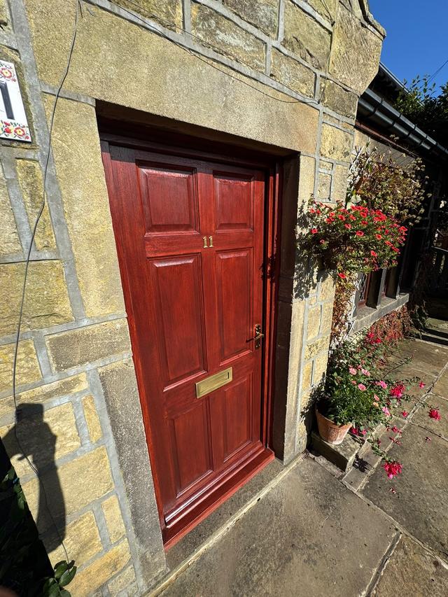 Hardwood front door