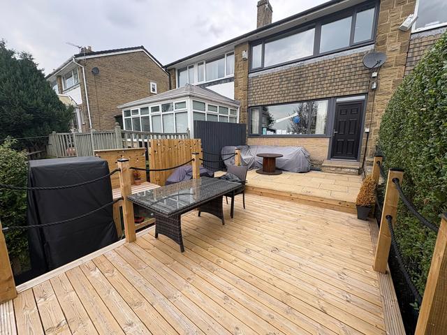 Decking dining area