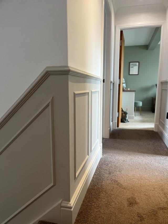 Hallway wall panelling